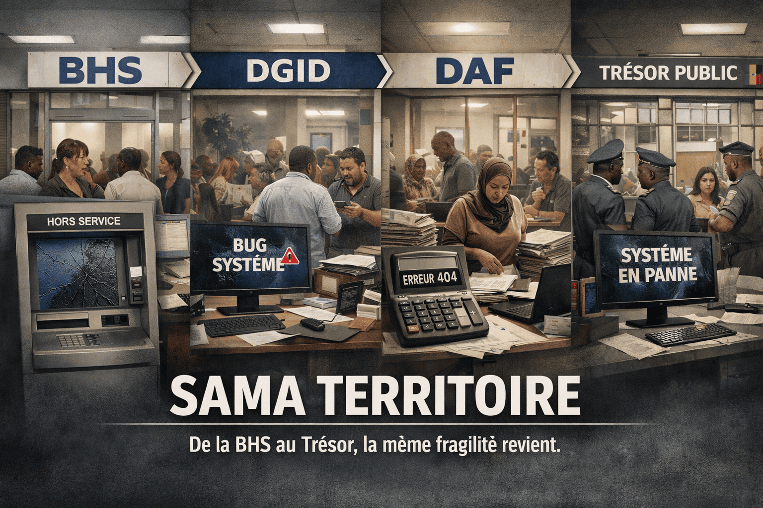 De la BHS au Trésor public, les mêmes faiblesses reviennent: services critiques, continuité brisée, confiance entamée