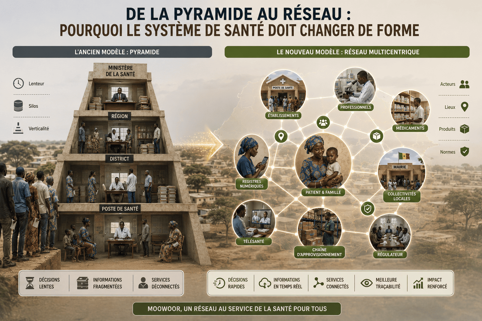 De la pyramide au reseau : pourquoi le systeme de sante doit changer de forme