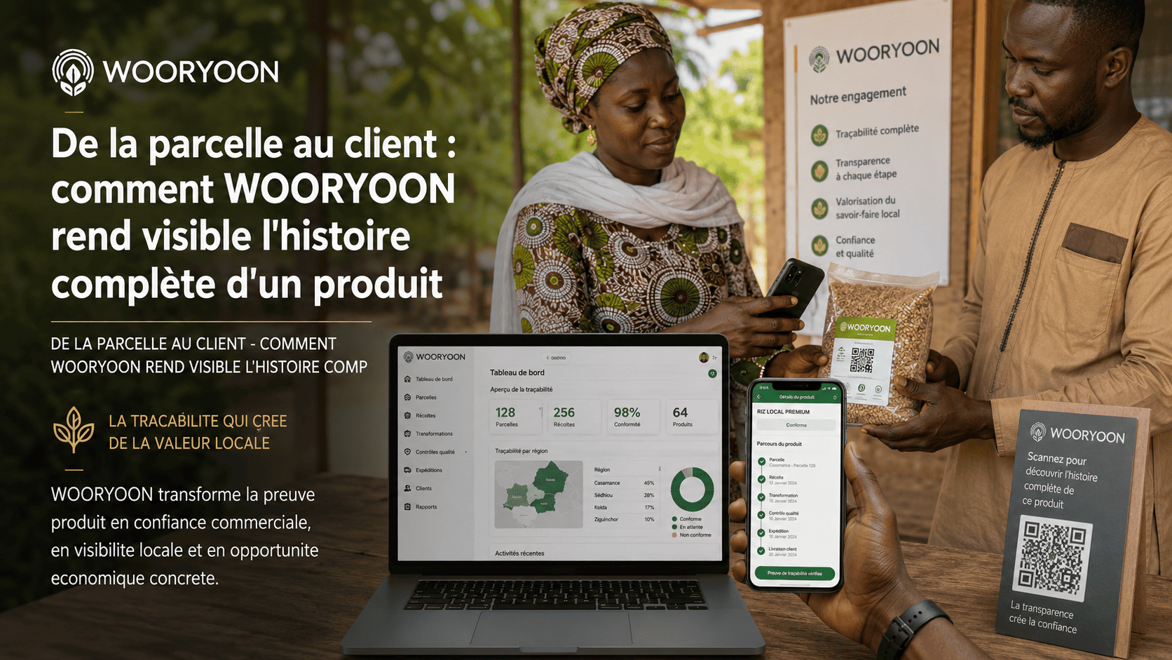 De la parcelle au client : comment WOORYOON rend visible l'histoire complète d'un produit
