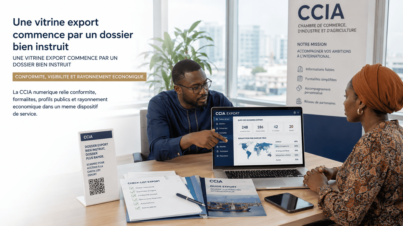 Profil membre, QR, galerie, services : la vitrine CCIA comme actif economique