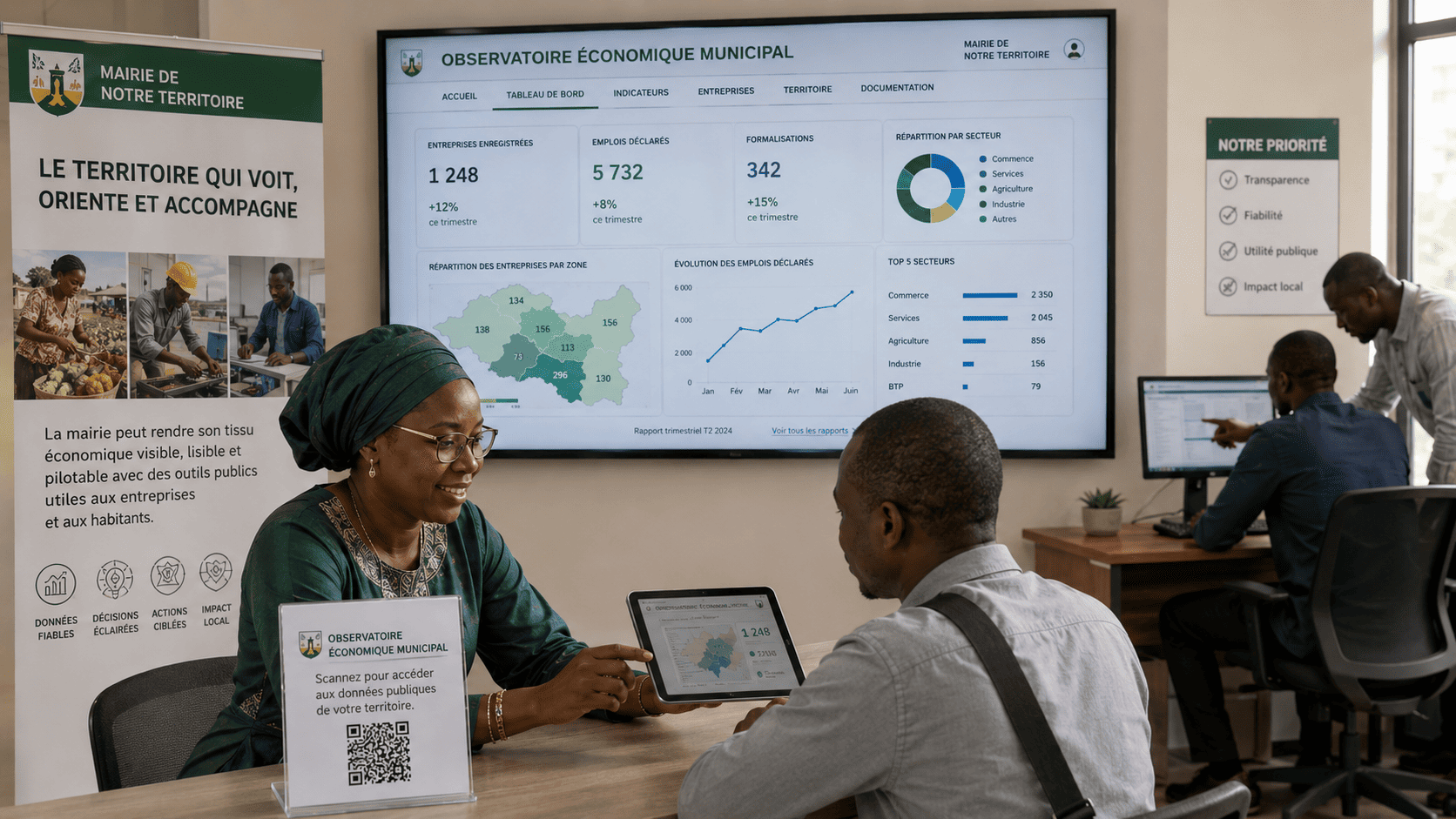 Sites, emplacements, recettes, occupation : la mairie peut enfin lire ses actifs economiques